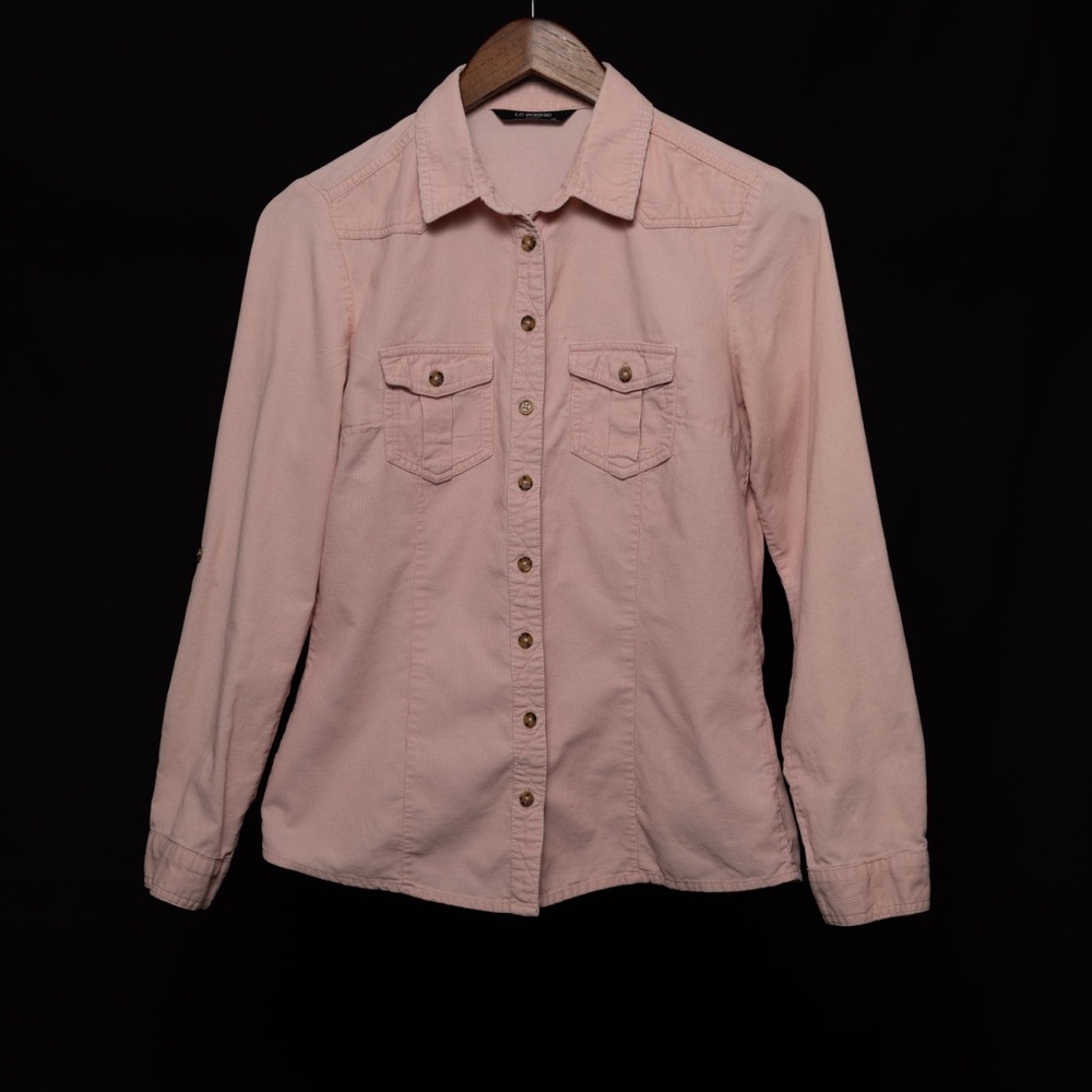 Women's Pink Button-Up Shirt